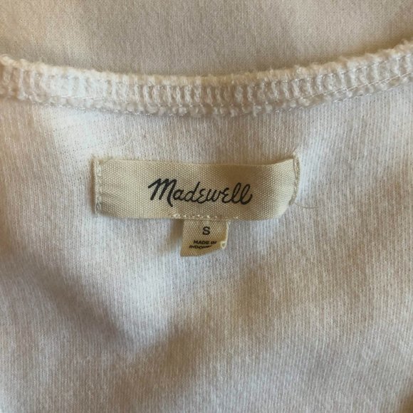 Madewell Puff-sleeve Wrap Top - 100% Cotton - Size Small - Picture 7 of 8